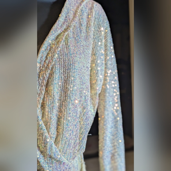 Pink Lily Sequin Romper shorts Small - Picture 12 of 12